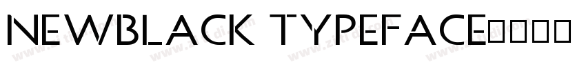 NEWBLACK TYPEFACE字体转换